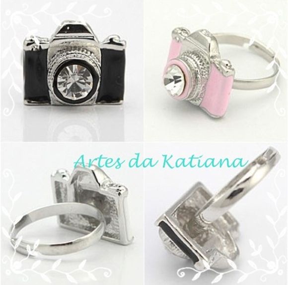 Anel câmera preta importada