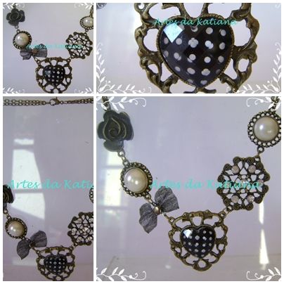 Máxi colar romântico